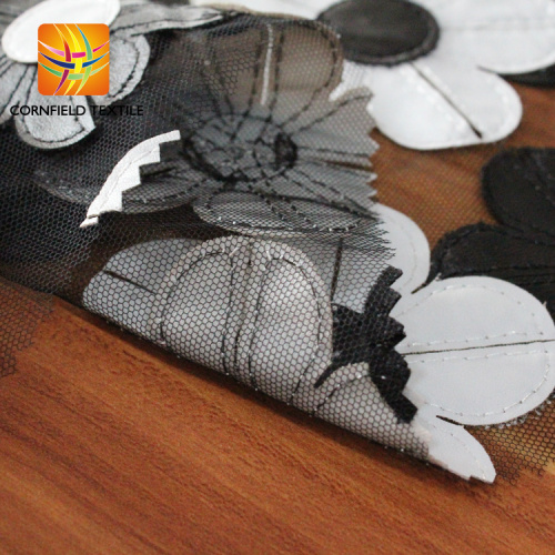 kain mesh daur ulang hitam untuk kursi