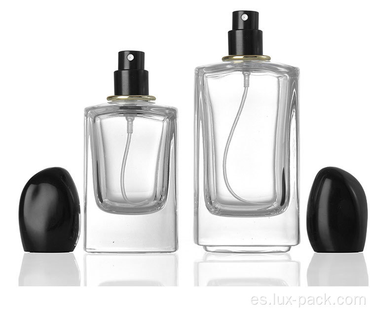 Embalaje de perfume de tapa de vidrio cosmético