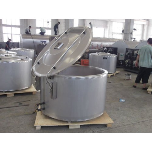 High efficiency milk cooling tank