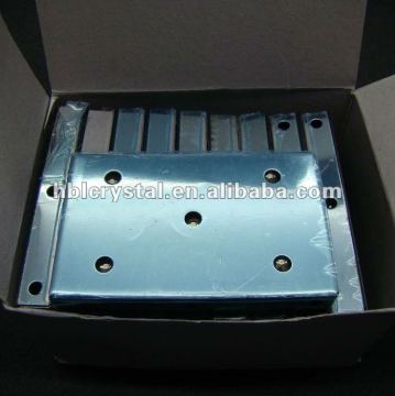 Fashion rectangle metal crystal light base