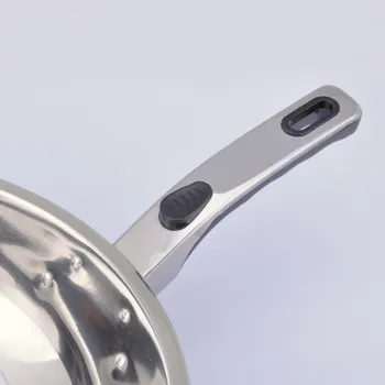 Eco Friendly Kitchen Long Handle Stainless Steel Pan