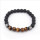 Abalorios pulsera de arenisca negra Onyx Grind