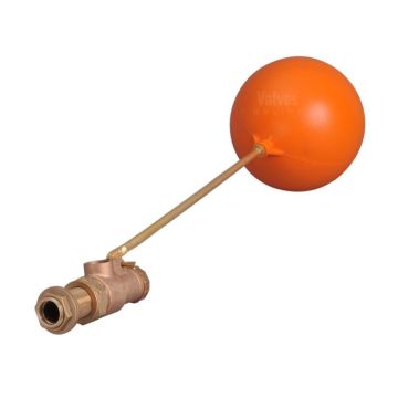 Válvula flutuante de esfera de latão Volt com esfera de plástico