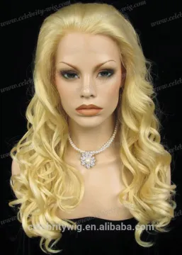 Wholesale products long hair water wavy beauty lady Wig synthetic lace front wig