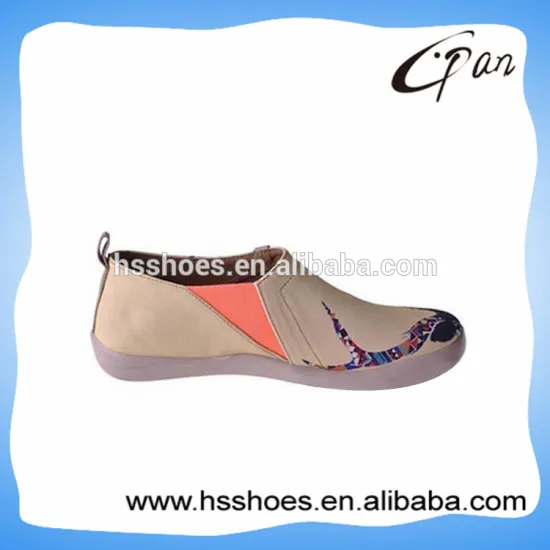 Wholesale fashion women no lace casual shoes