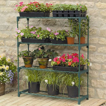 Lightweight Four Tier Staging with Strong and Versatile Shelving