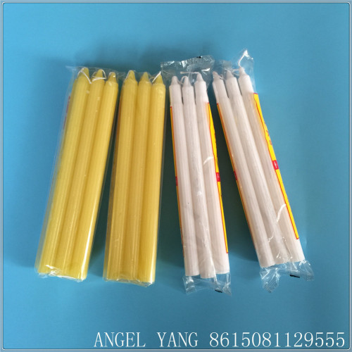 300G WHITE STICK PILLAR CANDLE OEM LABEL VELAS