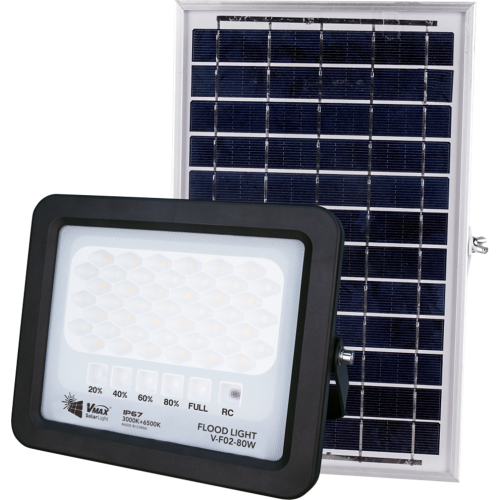80W Solar spot light with mix color