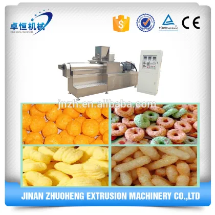 corn flour snack food extruder machine
