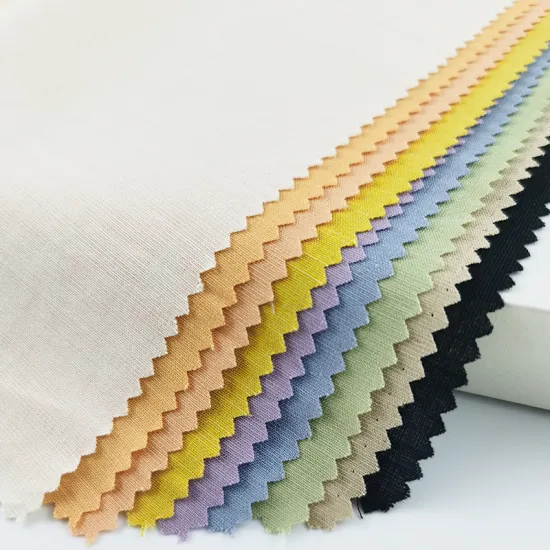 Wholesale High Quality Plain cotton Linen Dress Fabric