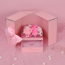 Mother's Day Gift Box Rose and Necklace Packaging