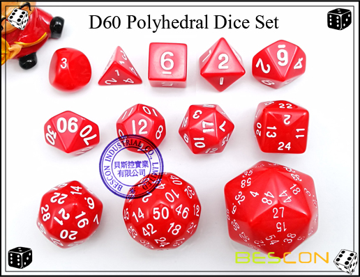 D60 Polyhedral Dice Set