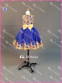 NN06 bella oro Appliqued Royal Blue Piccola regina vestito reale dalla ragazza di fiore del campione