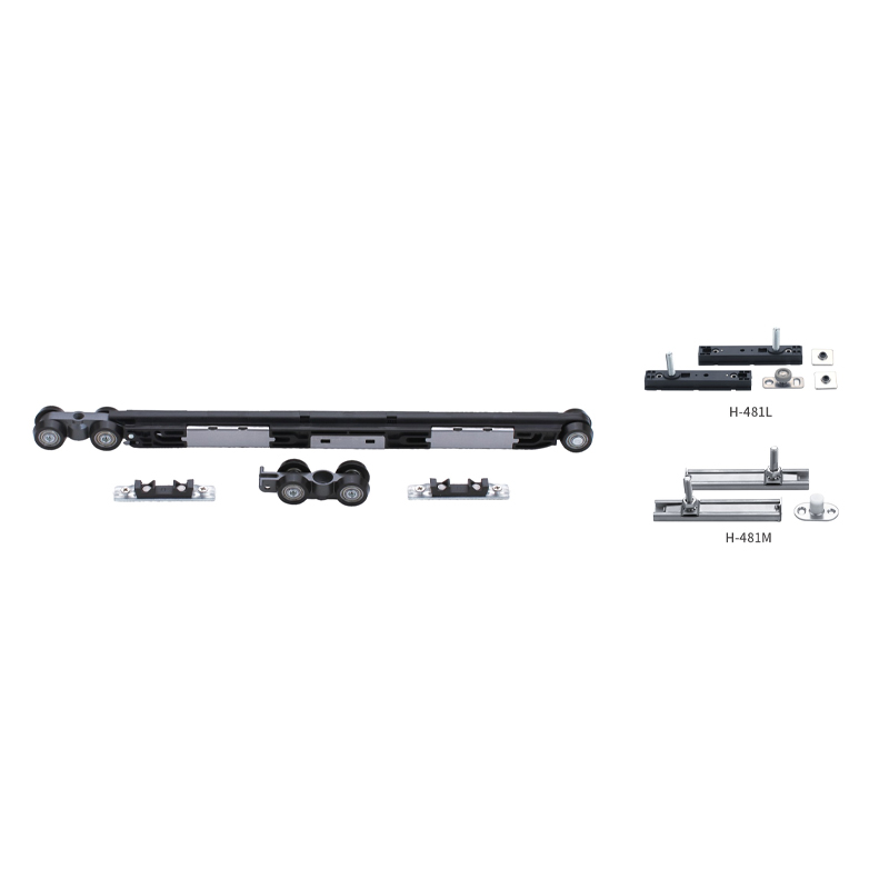 Bidirectional buffer sliding door hanging wheel