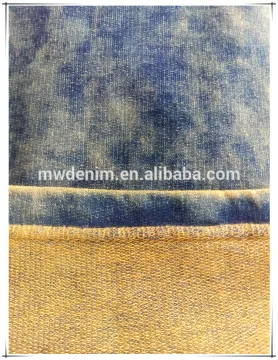 Indigo Yarn Dye French Terry Knit Denim Cotton Farbic Hot Selling