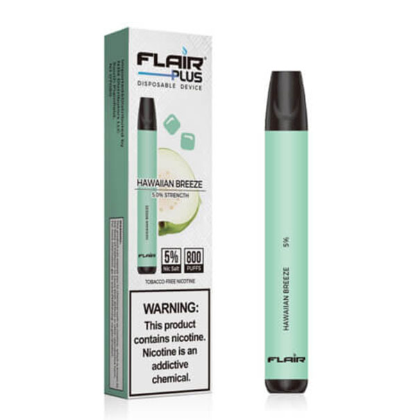 E-cig vape 800 puffs flair mais vape descartável