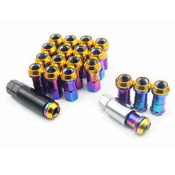 Hot Selling AUSO R40-T Anti-Theft Alloy Steel Forged Wheel Lug Nuts for Most Cars