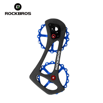 ROCKBROS Bicycle Parts Bike Jockey Carbon Fiber Wheel 17T Bicycle Rear Derailleur Pulleys Wheel For Shimano 6800 6870 9000 9070
