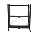 Multi-Layer Floor-Standing Home Metal Collapsible Stackable Kitchen Rack