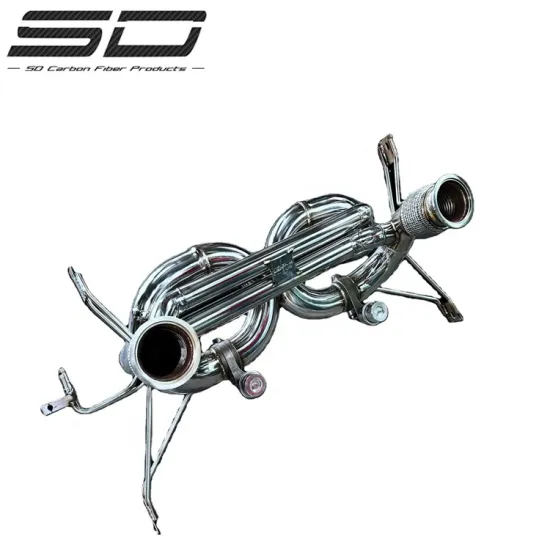 SD Performance Titanium or Stainless Steel Valve Exhaust Muffler for Lamborghini Huracan EVO LP580/LP610 5.2