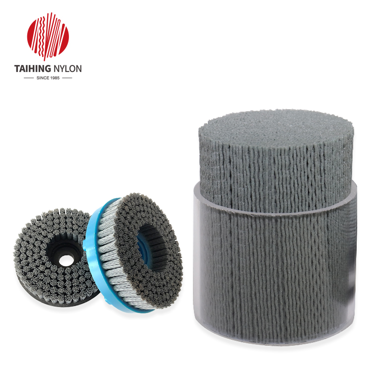 Nylon-silicon carbide abrasive filament for heavy-deburring