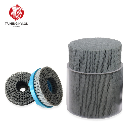 Nylon-silicon carbide abrasive filament for heavy-deburring