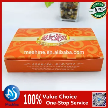 High quality egg tart paper packaging/box