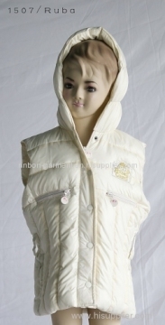 2013 White Winter Cute Vest For Boy. 