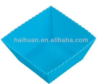 silicone square cupcake mold