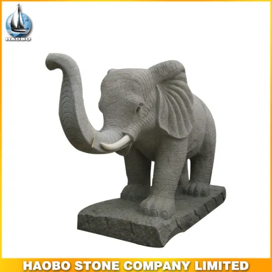 Hot outdoor Granite stone elephant statue elephant sculpture