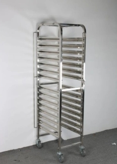  Commerce stainless steel single-line tray trolley