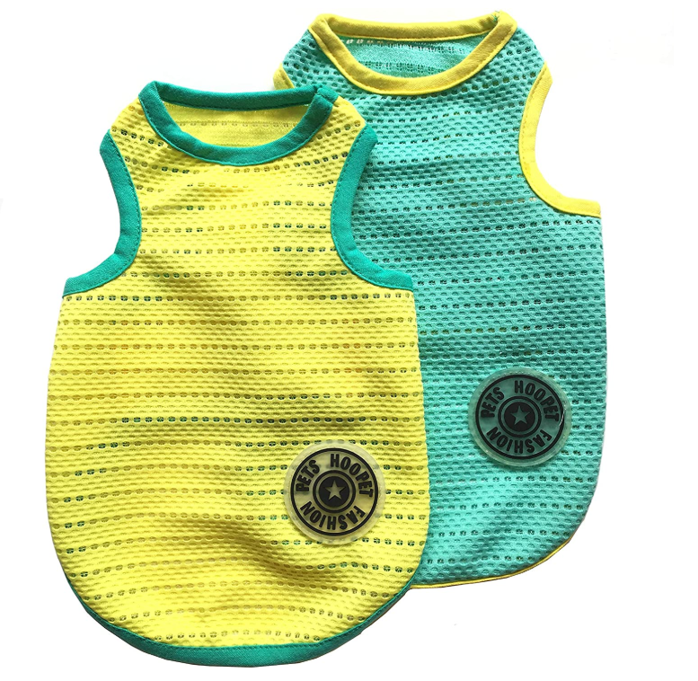 2 Pcs Pet Dogs Breathable Mesh Tank Top