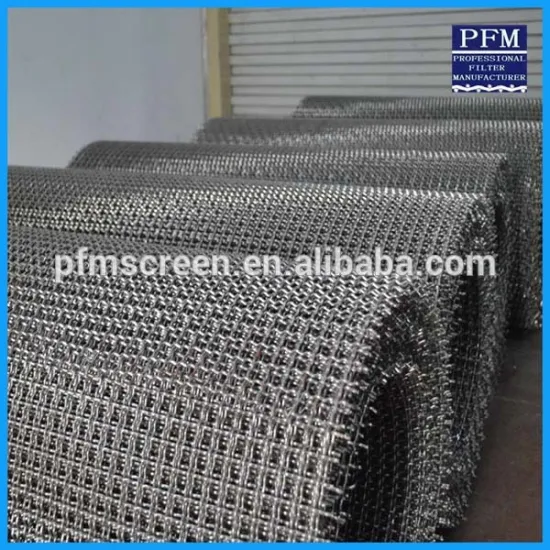 Stainless steel double crimp wire mesh