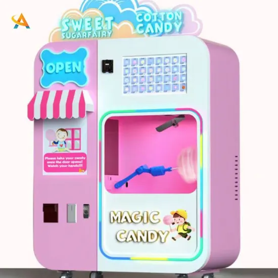 Cotton Candy Vending Machine for Sale: Snack Food Commercial Candy Floss Machine