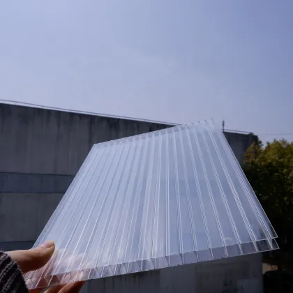 Colored Hollow Polycarbonate Sheets Sunshield Twin Wall Polycarb