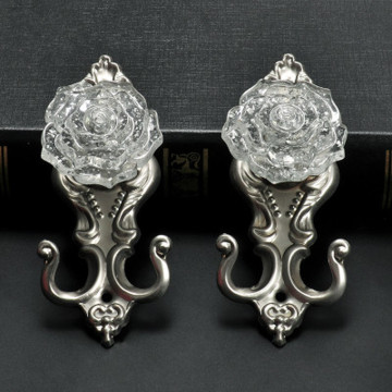 2Pcs/set Curtain Hook Wall Hook Europe Simple Modern Curtain Holdback Tie Rope Strap Accessories Home Decoration Accessories