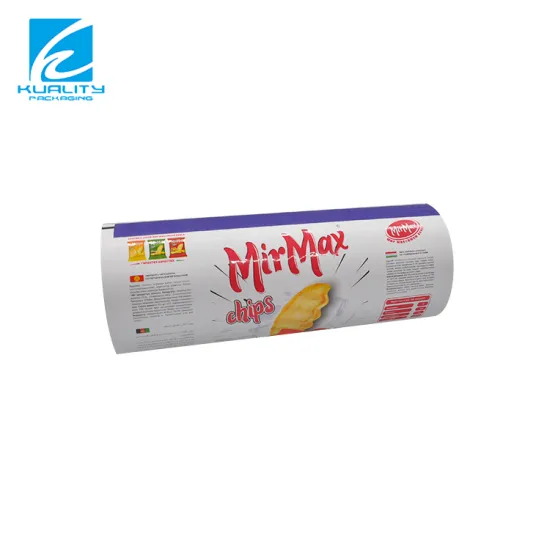 Custom Printed Laminated Metallic Plastic Film for Snack Packaging