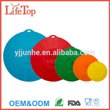 New for 2017! Silicone Suction Lids and Covers Set of 5