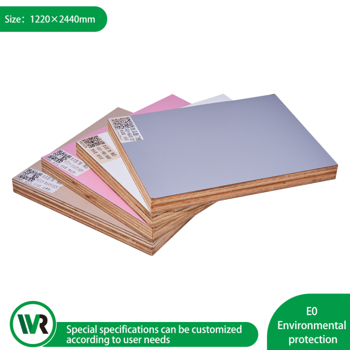 Panel de puerta de gabinete de PET con núcleo de madera contrachapada