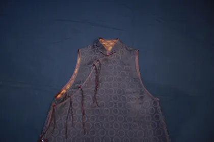Heritage Xiangyun Sha Brown Sleeveless Top