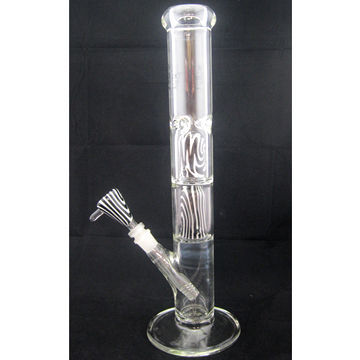 Glass Water Pipe, Available in Various Shapes, Measuring 50 x 7 x 400mm