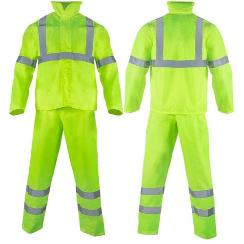 Reflective Rain Jacket Custom Reflect Men'S Construction Reflective Safety Raincoat Supplier