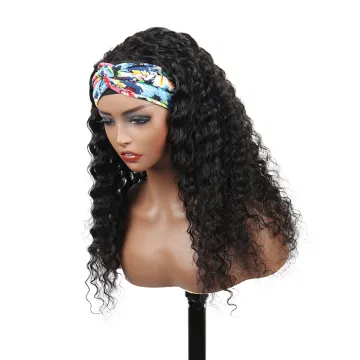 SPARK Headband Wigs Human Hair Straight Glueless None Lace Front Wigs Brazilian Virgin Hair Straight Human Hair Headband Wigs