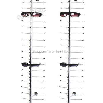 Aluminium Alloy Wall-Mounted Sunglasses Display Rack - LOC-C-18PC-160CM