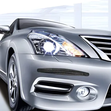 Car Front and Rear Bumper Protector Guard - Anti-Scratch Rubber Cover Strip