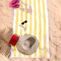 Beach Towel Stripe Design Absorbent Beach Towel Quick Dry Manufactory