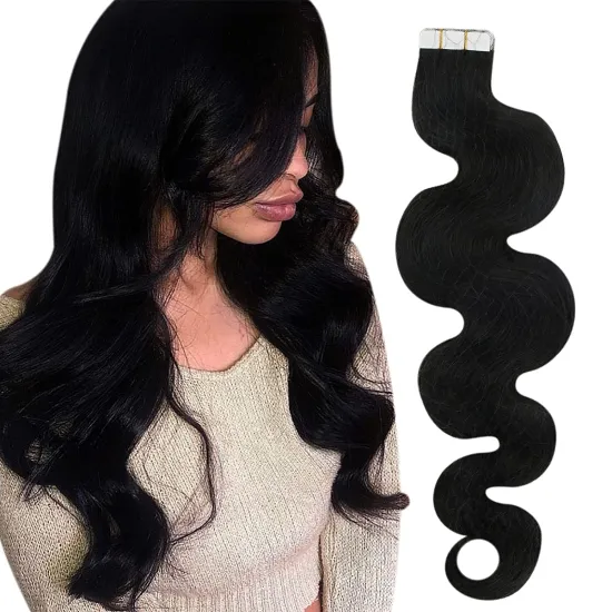Raw Virgin Cuticle Aligned Hair 100 Brazilian Human Hair Body Wavy tape Ins Extensions