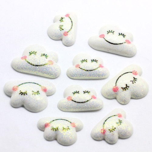 Super Quality Cloud Mass Shaped Resin Cabochon Flatback Beads DIY Craft Ornaments Handmade Toy Decor Beads