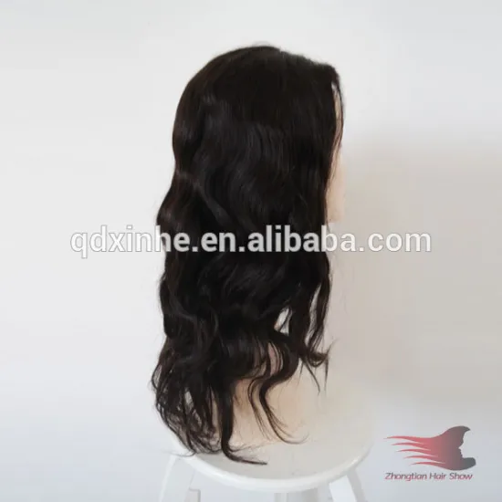 16inch #1b Brazilian Virgin Hair U Part Human Hair Wig