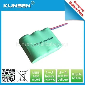 Nimh 3.6V 2/3AA 600mAh battery for led light